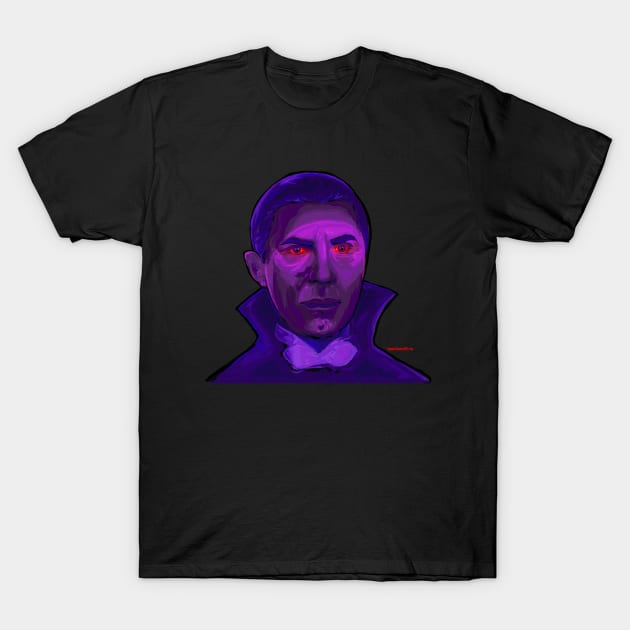 Psychedelic Dracula T-Shirt by Magic Whiskey ART